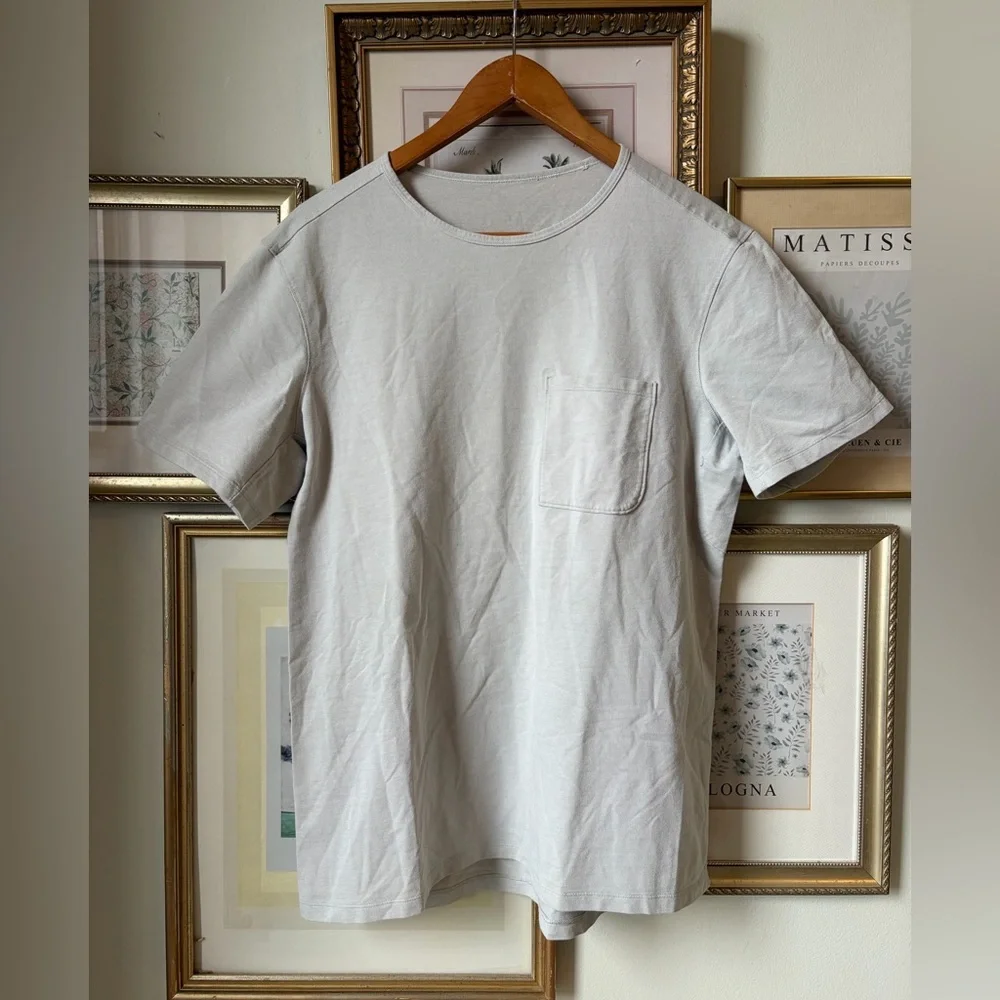 Lululemon Chest Pocket Relaxed Fit Tee Oxford Grey Large